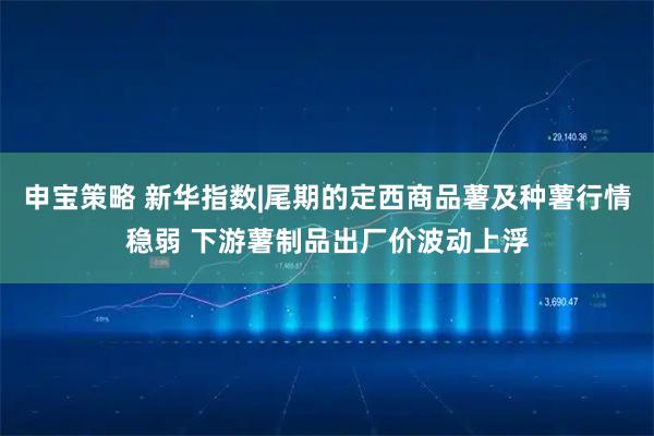 申宝策略 新华指数|尾期的定西商品薯及种薯行情稳弱 下游薯制品出厂价波动上浮