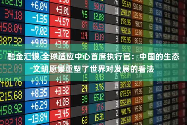 融金汇银 全球适应中心首席执行官：中国的生态文明愿景重塑了世界对发展的看法